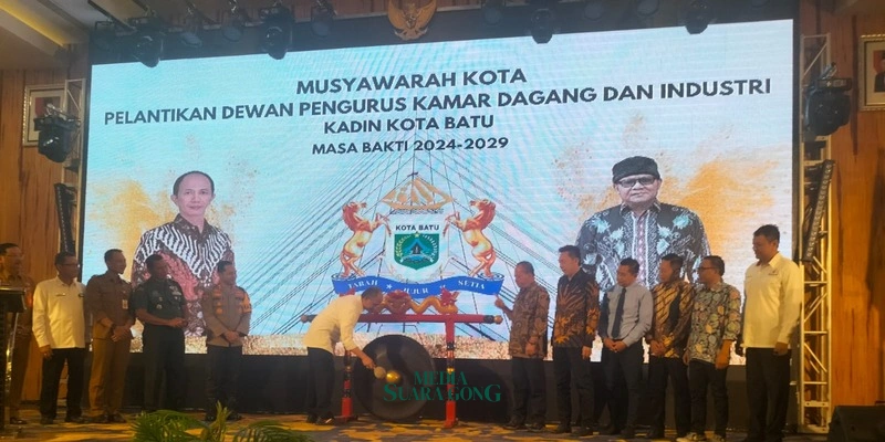 Pemilihan Ketua dan Pelantikan Dewan Pengurus Kadin Kota Batu Gelar Muskot (Media Suaragong)