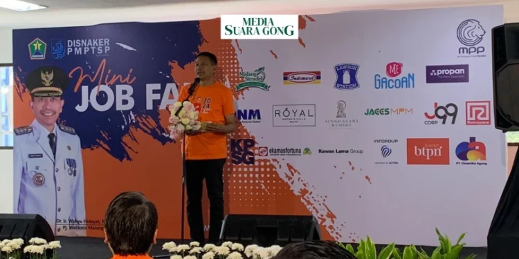 Wahyu Hidayat Bersama Disnaker Gelar Job Fair Online 2024 (Media Suaragong)