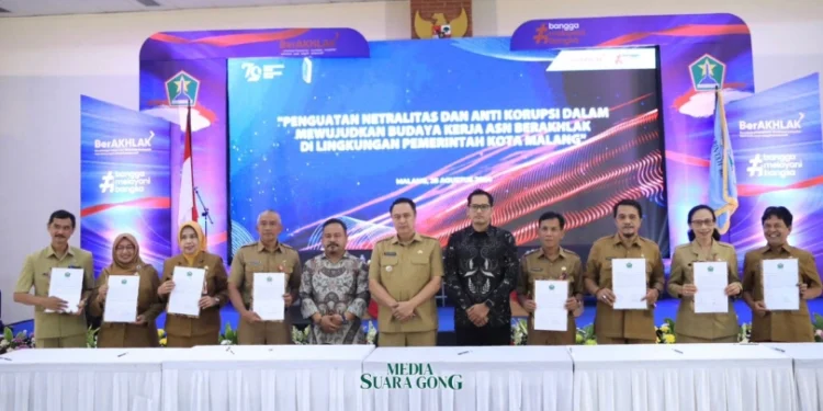 Iwan Kurniawan Tekankan Netralitas ASN Jelang Pilkada 2024 di Malang (Prokompim/Media Suaragong)