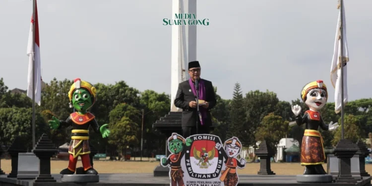 Pj. Walikota Iwan Kurniawan: Mari Sukseskan Pilkada Kota Malang 2024! (Prokompim/Media Suaragong)