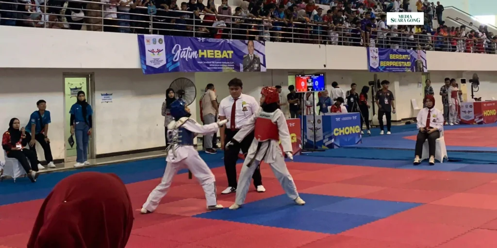 3.106 Peserta Pelajar Dan Mahasiswa se-Jatim Ikuti Kejurprov Taekwondo 2024