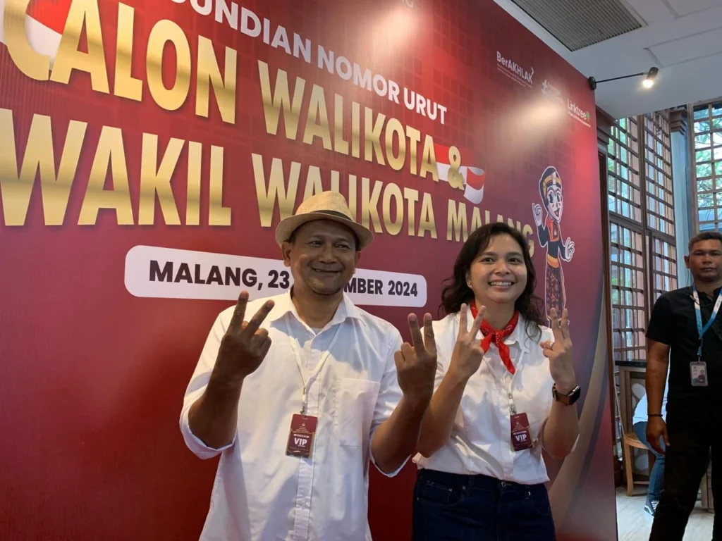 Pasangan Calon Heri Cahyono dan Ganis Rumpoko mendapat nomor urut 2 dalam Pilkada Kota Malang tahun 2024. Harapan Baru Untuk Kota Malang