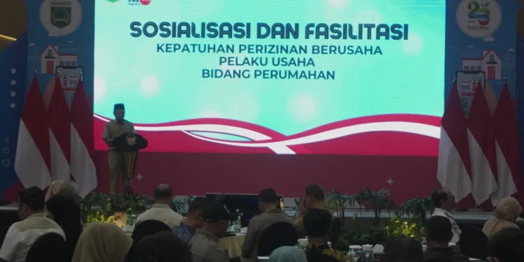 Pemerintah Kota Batu melalui Dinas Penanaman Modal dan Pelayanan Terpadu Satu Pintu (DPMPTSP), menggelar “Sosialisasi dan Fasilitasi Kepatuhan Perizinan Berusaha Pelaku Usaha Bidang Perumahan