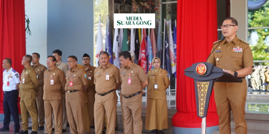 Pj Aries, juga menyampaikan capaian realisasi pendapatan daerah Kota Batu pada Triwulan III telah terealisasi sebesar 64,61%