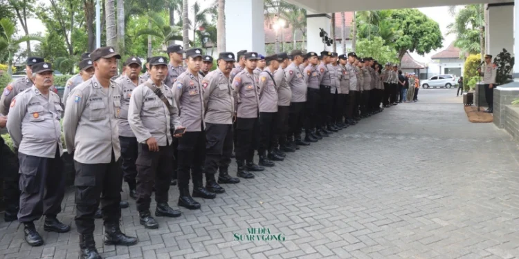 300 Personel Gabungan Amankan Debat Kedua Pilbup Malang 2024 (Media Suaragong)