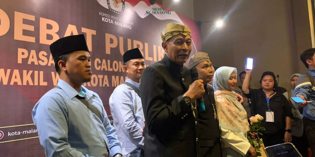 Wahyu Hidayat dan Ali Muthohirin, menyampaikan visi mereka terkait upaya pelestarian seni dan budaya khas Malang.